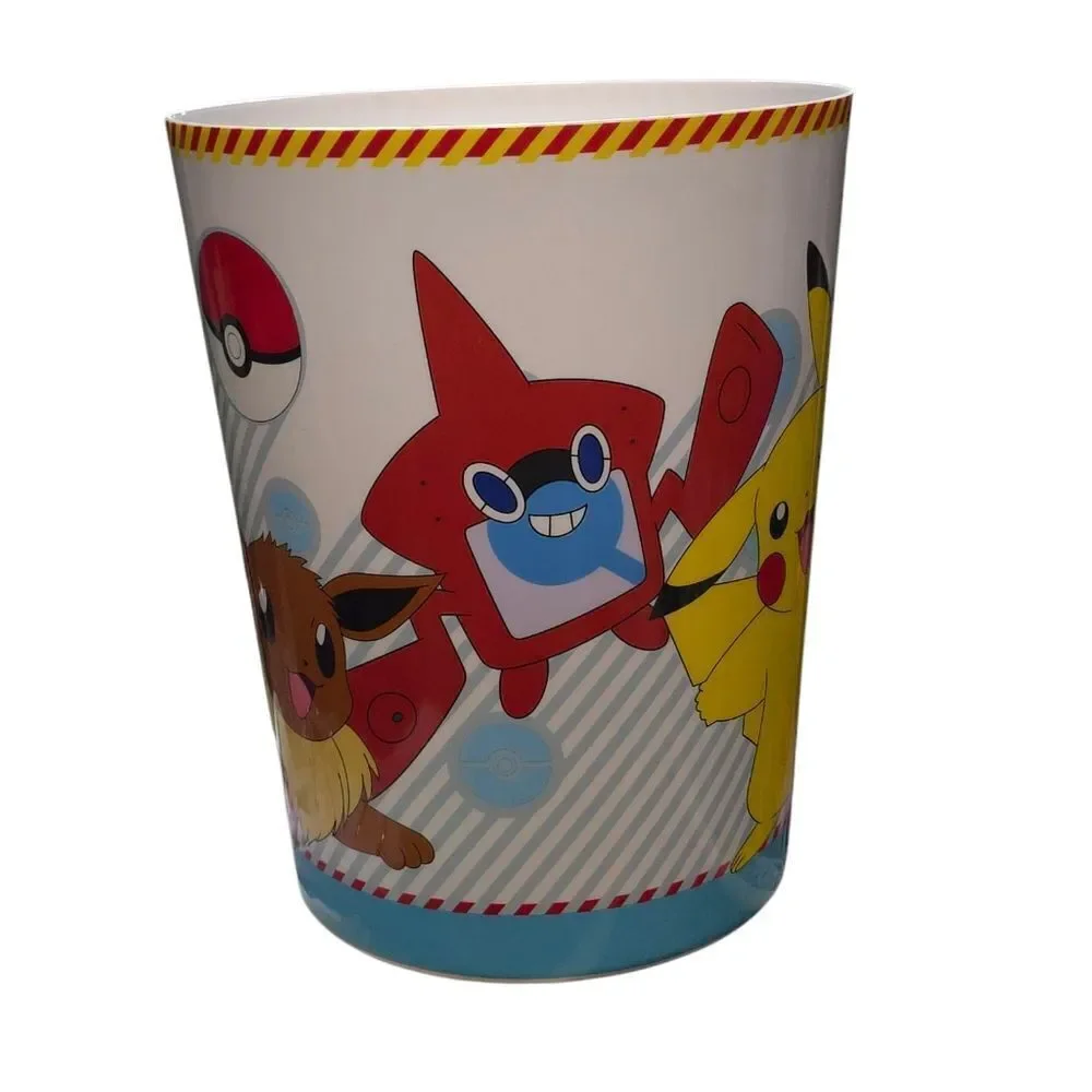 Pokemon Shower Curtain Matching Trashcan